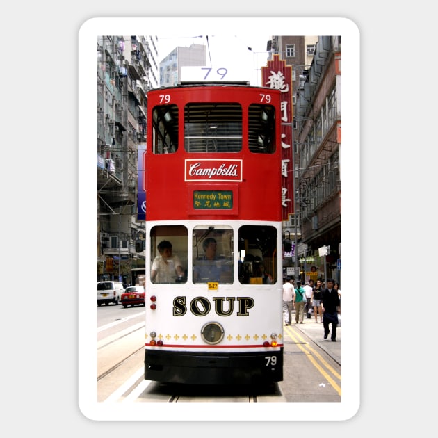 Campbell's Soup Tram in Hong Kong Sticker by CHBB